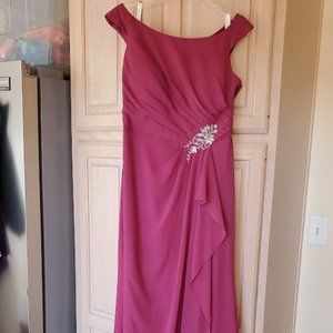Azazie formal gown, Size 12, Never Worn, Mulberry color